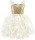 Sequin Sparkle Dress Dresses Little Palace Store Peach 2T